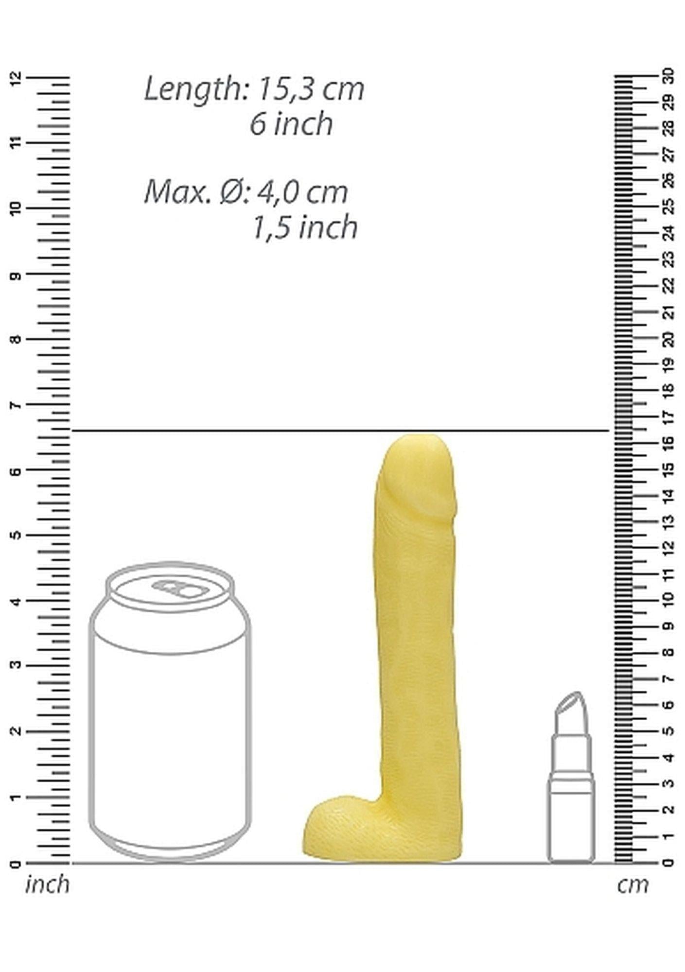 Săpun vanilie SLine 18 cm în formă de penis cu testicule