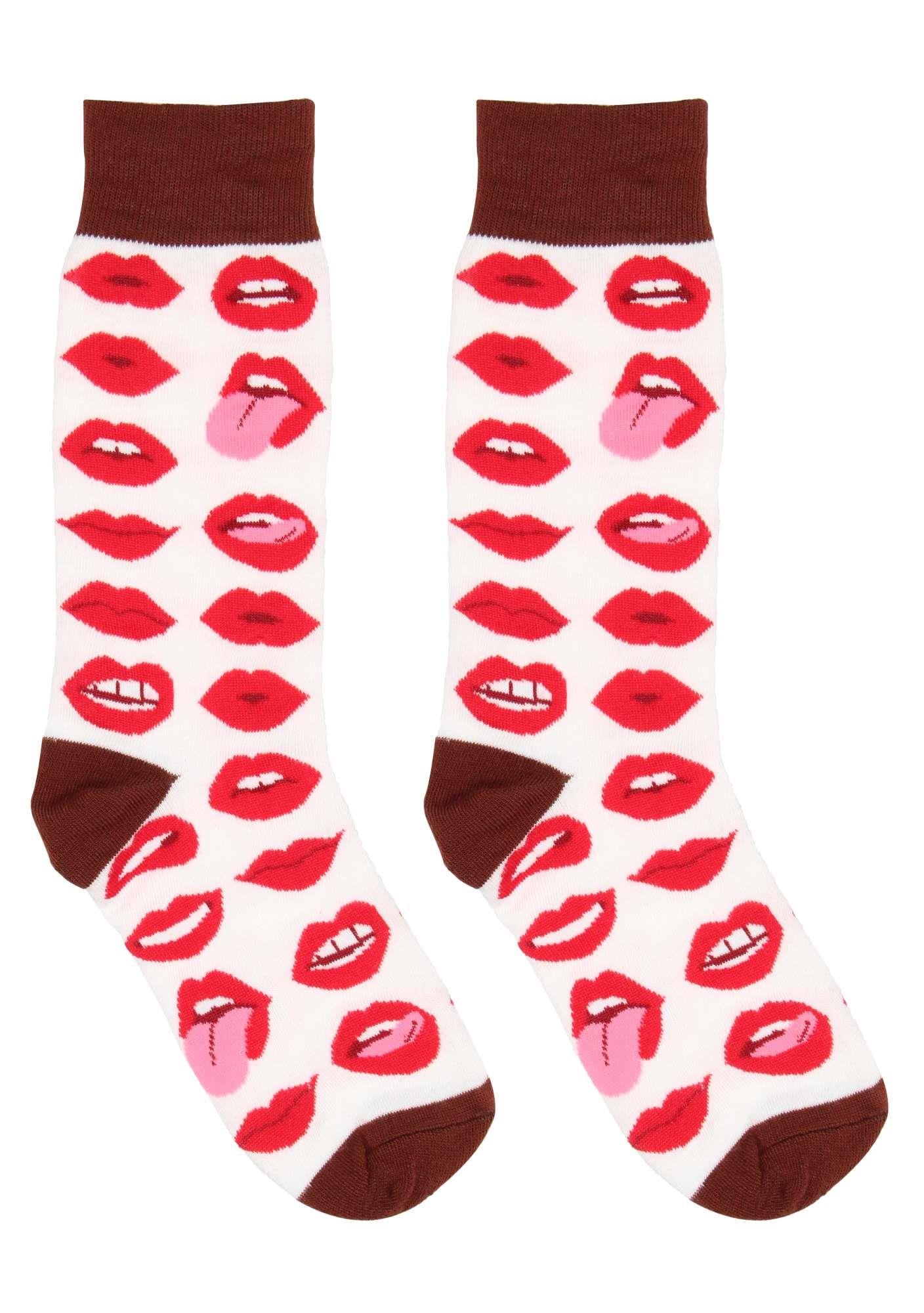 Șosete sexy Lip Love mărimea 36 41
