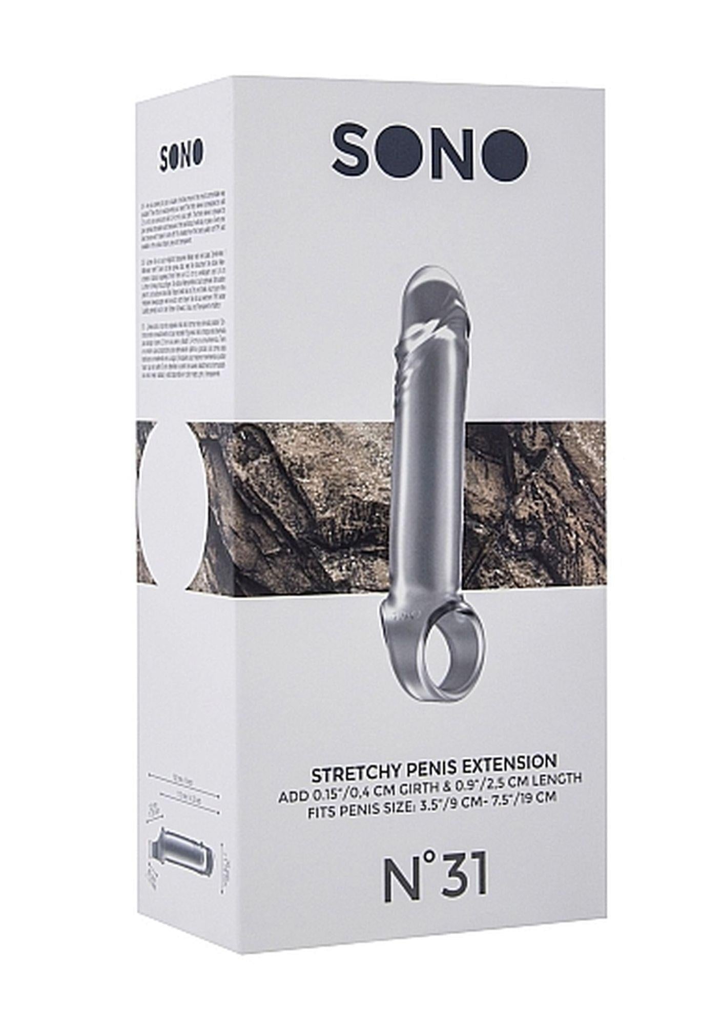 Sono Stretchy TPE Penis Extender Transparent