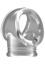 Inel transparent pentru penis Sono cu curea pentru testicule