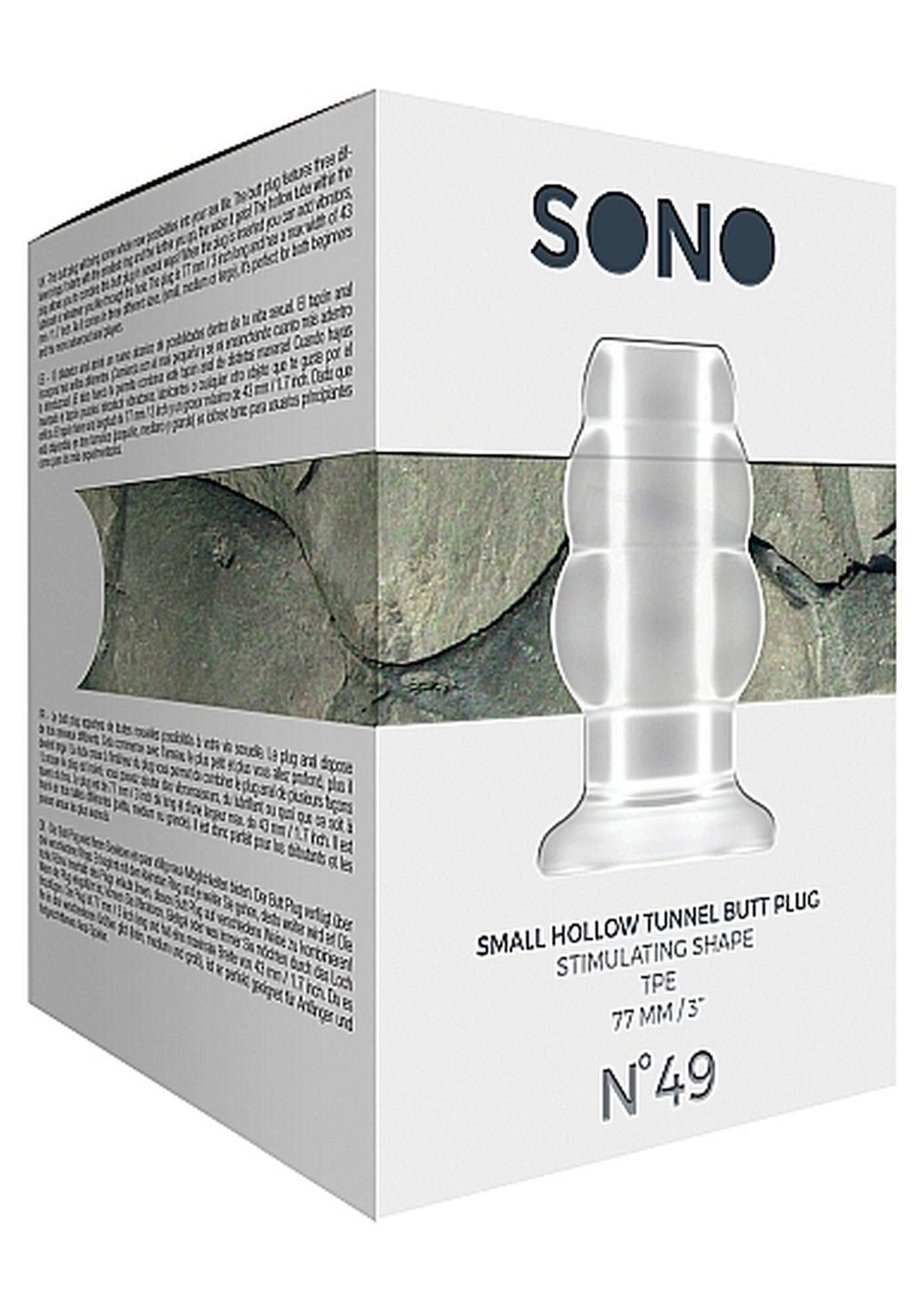 Plug anal Sono tunel mic, transparent, 8 cm