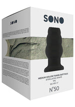 Dop de tunel anal Sono mediu, negru, 10 cm