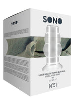 Dop anal Sono mare, transparent, tip tunel, 13 cm