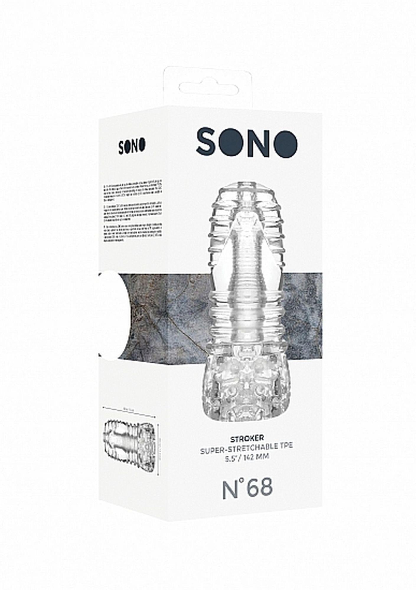 Masturbator Sono 68 transparent 15 cm TPE