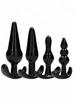Set de 4 dopuri anale Sono TPE negre