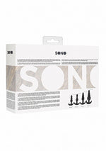 Set de 4 dopuri anale Sono TPE negre