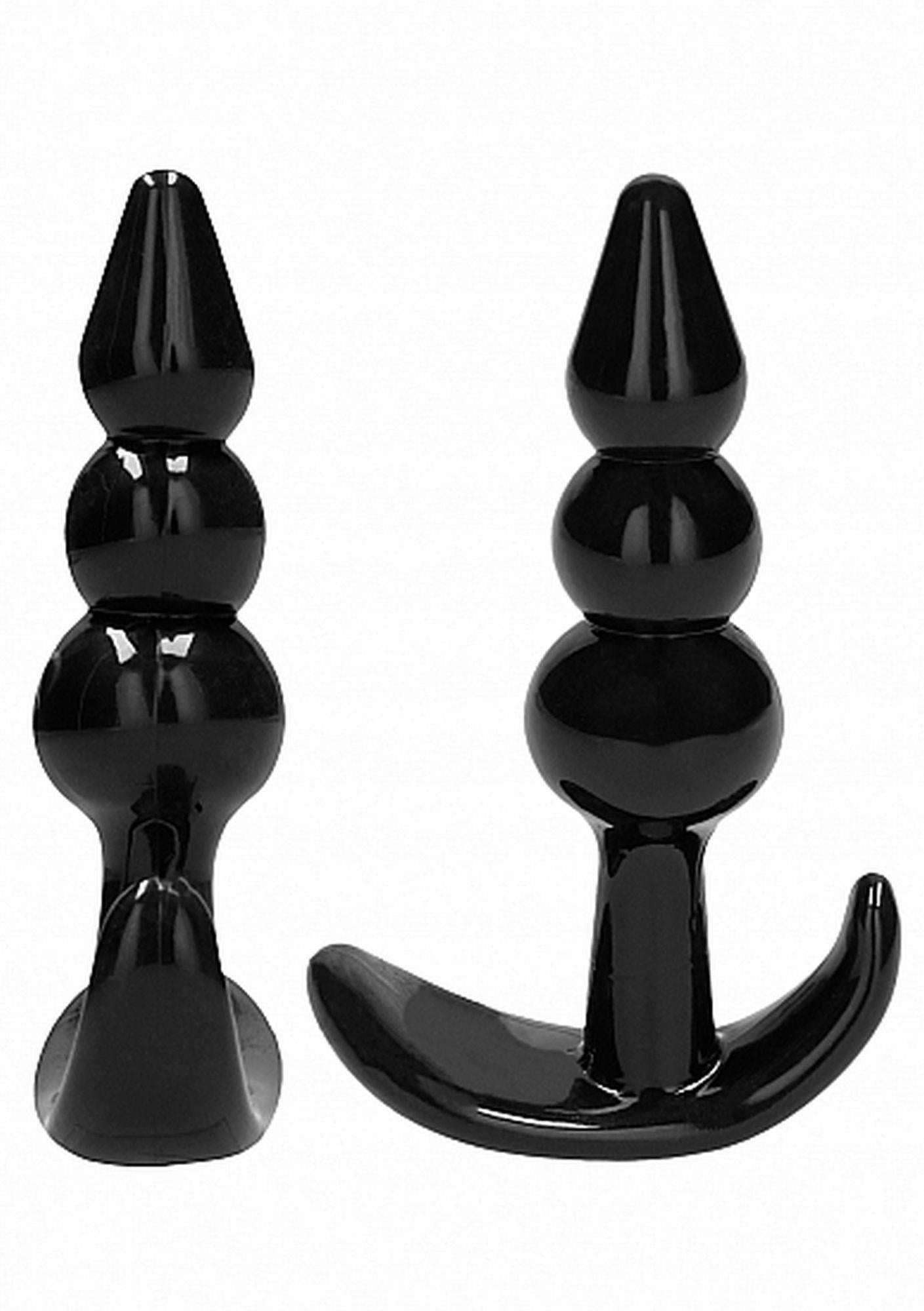 Set de 4 dopuri anale Sono TPE negre