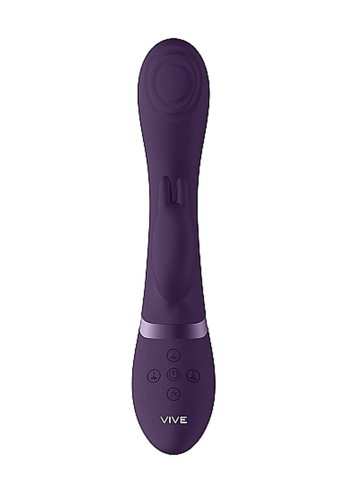 Vibrator Cato G-spot Vive Bunny, cu USB violet