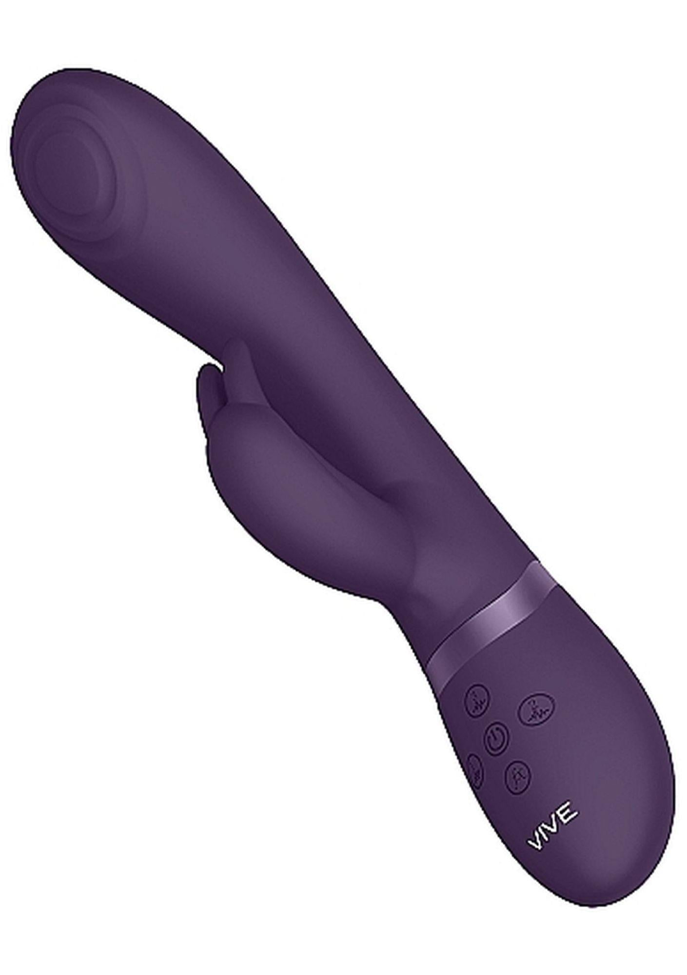 Vibrator Cato G-spot Vive Bunny, cu USB violet