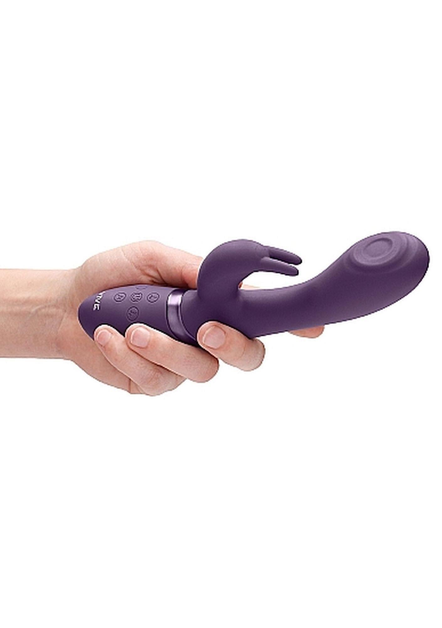 Vibrator Cato G-spot Vive Bunny, cu USB violet