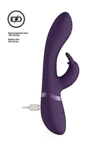 Vibrator Cato G-spot Vive Bunny, cu USB violet