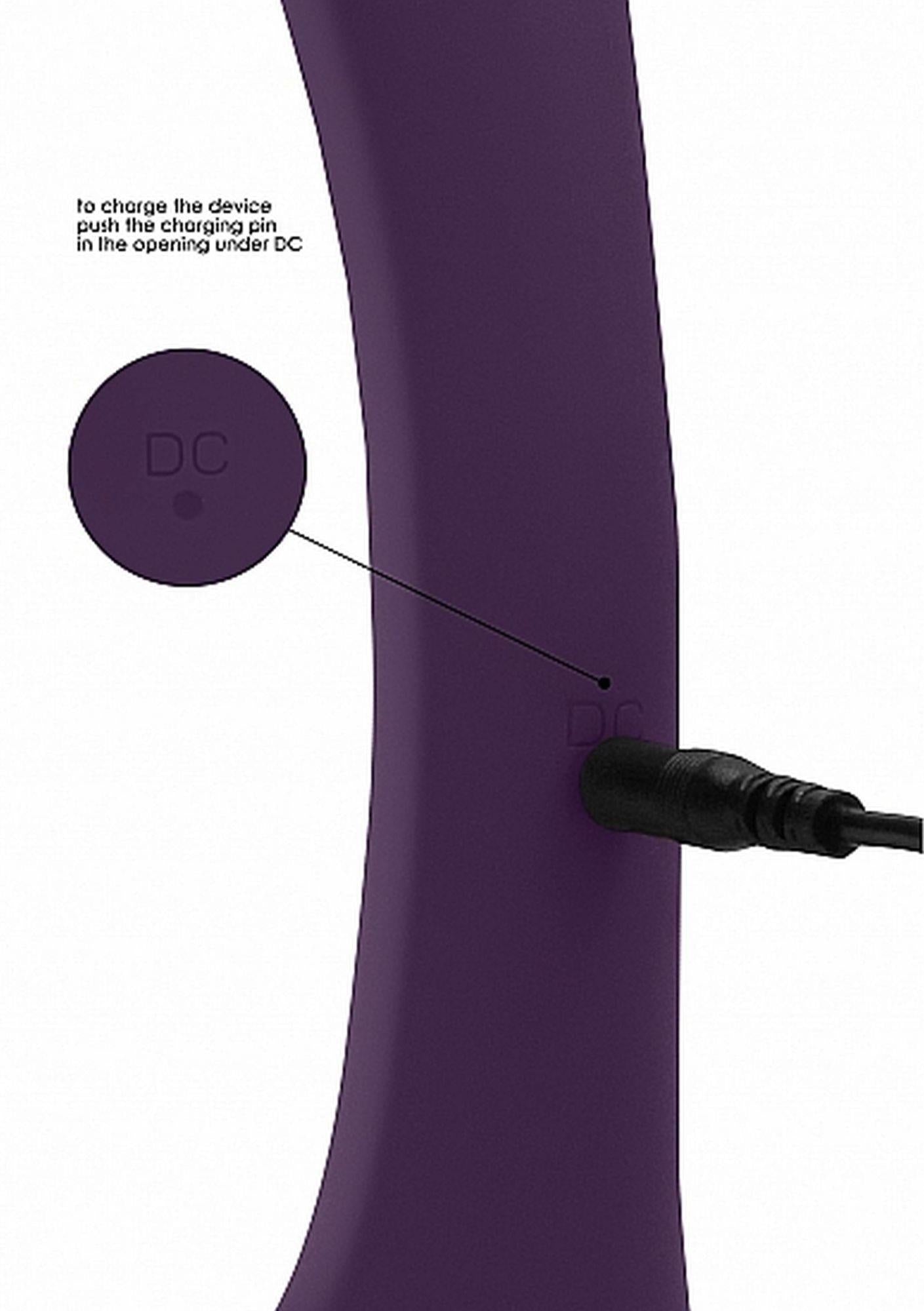 Vibrator USB rotativ Vive Nilo Purple Iepuraș