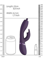 Vibrator USB rotativ Vive Nilo Purple Iepuraș