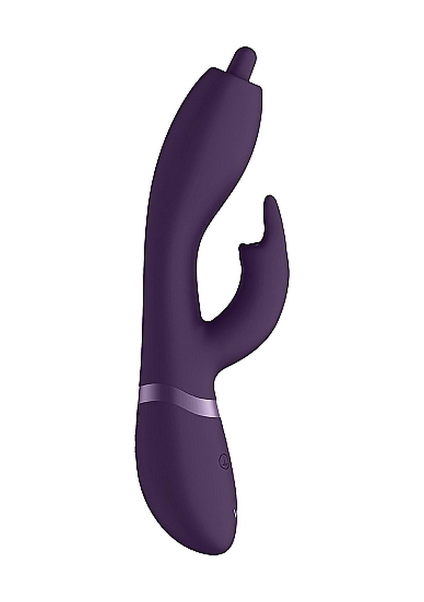 Vibrator USB rotativ Vive Nilo Purple Iepuraș