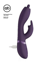 Vibrator USB rotativ Vive Nilo Purple Iepuraș