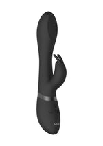 Vibrator Mira Bunny cu funcție rotativă pentru punctul G, silicon, negru, USB