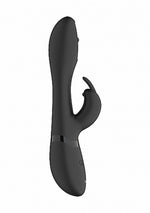 Vibrator Mira Bunny cu funcție rotativă pentru punctul G, silicon, negru, USB