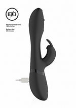 Vibrator Mira Bunny cu funcție rotativă pentru punctul G, silicon, negru, USB