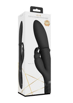 Vibrator VIVE Halo iepure din silicon negru 14 cm USB