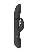 Vibrator VIVE Halo iepure din silicon negru 14 cm USB