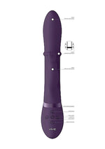 Vibrator Halo Bunny cu inel mobil Vive violet 14 cm