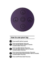 Vibrator Halo Bunny cu inel mobil Vive violet 14 cm