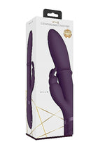 Vibrator Halo Bunny cu inel mobil Vive violet 14 cm