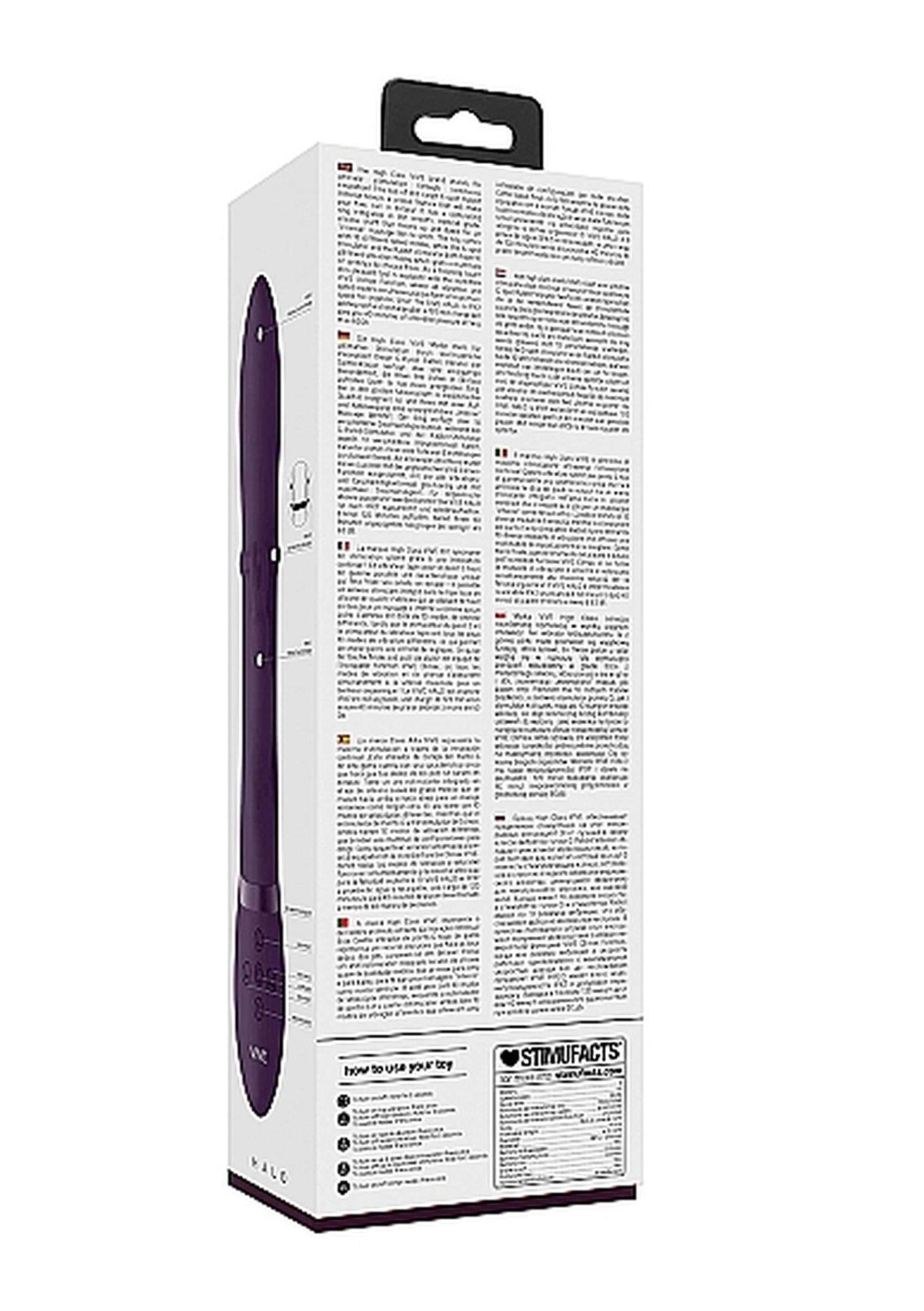 Vibrator Halo Bunny cu inel mobil Vive violet 14 cm