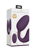 Stimulator clitoridian și punct G cu motor dual Vive Aika, violet, USB, 9 cm