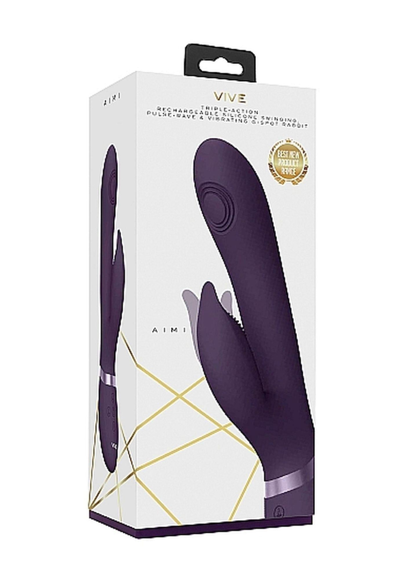 Vibrator Aimi Vive Purple USB pentru Punct G