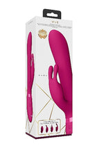Vibrator iepure Vive Chou silicon roz USB 22 cm