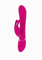 Vibrator iepure Vive Chou silicon roz USB 22 cm