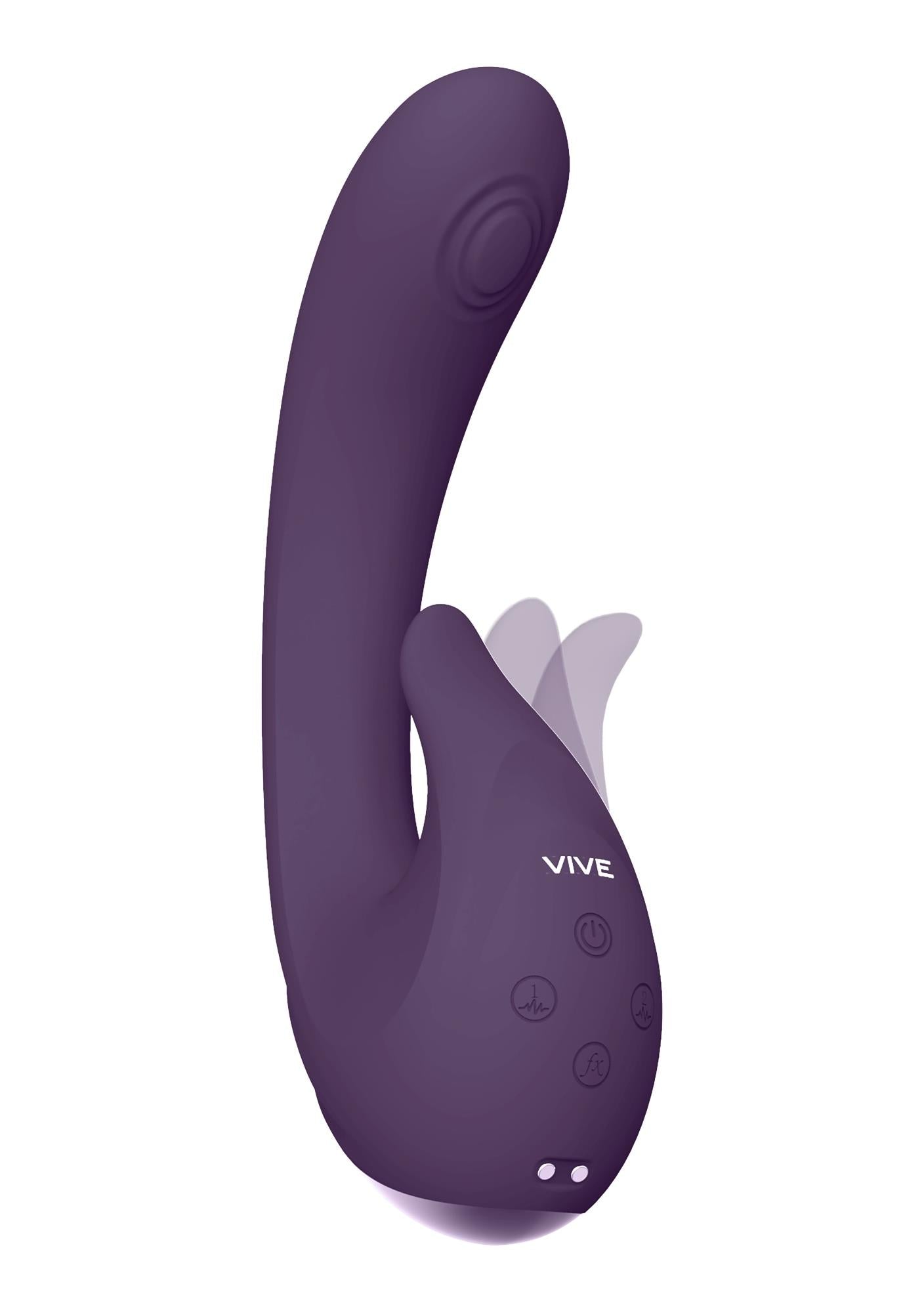 Vibrator Vive Miki din silicon, violet, USB