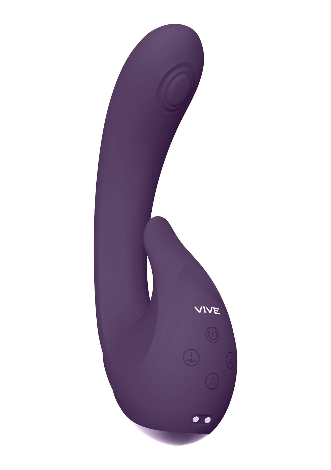 Vibrator Vive Miki din silicon, violet, USB