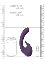 Vibrator Vive Miki din silicon, violet, USB