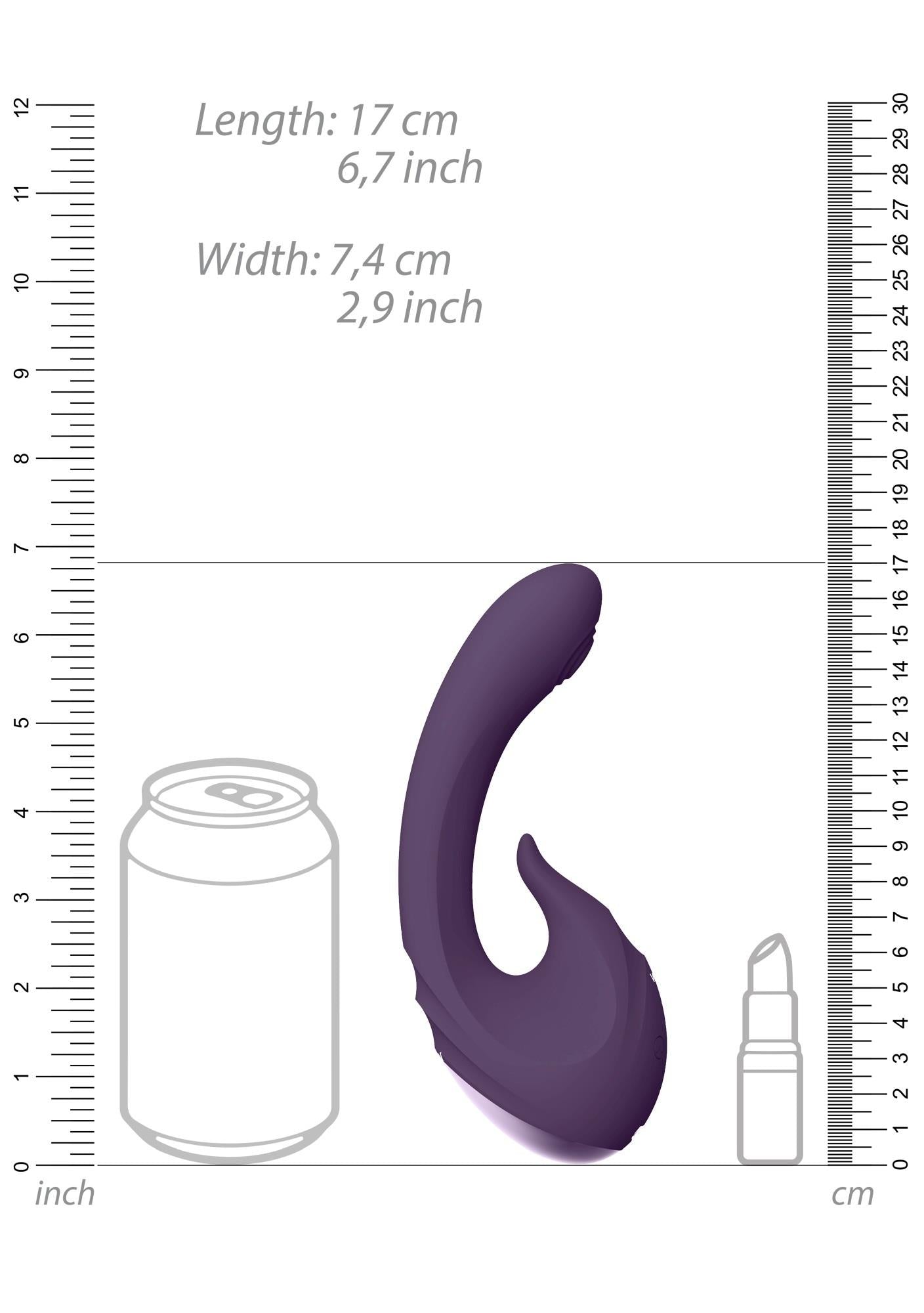 Vibrator Vive Miki din silicon, violet, USB