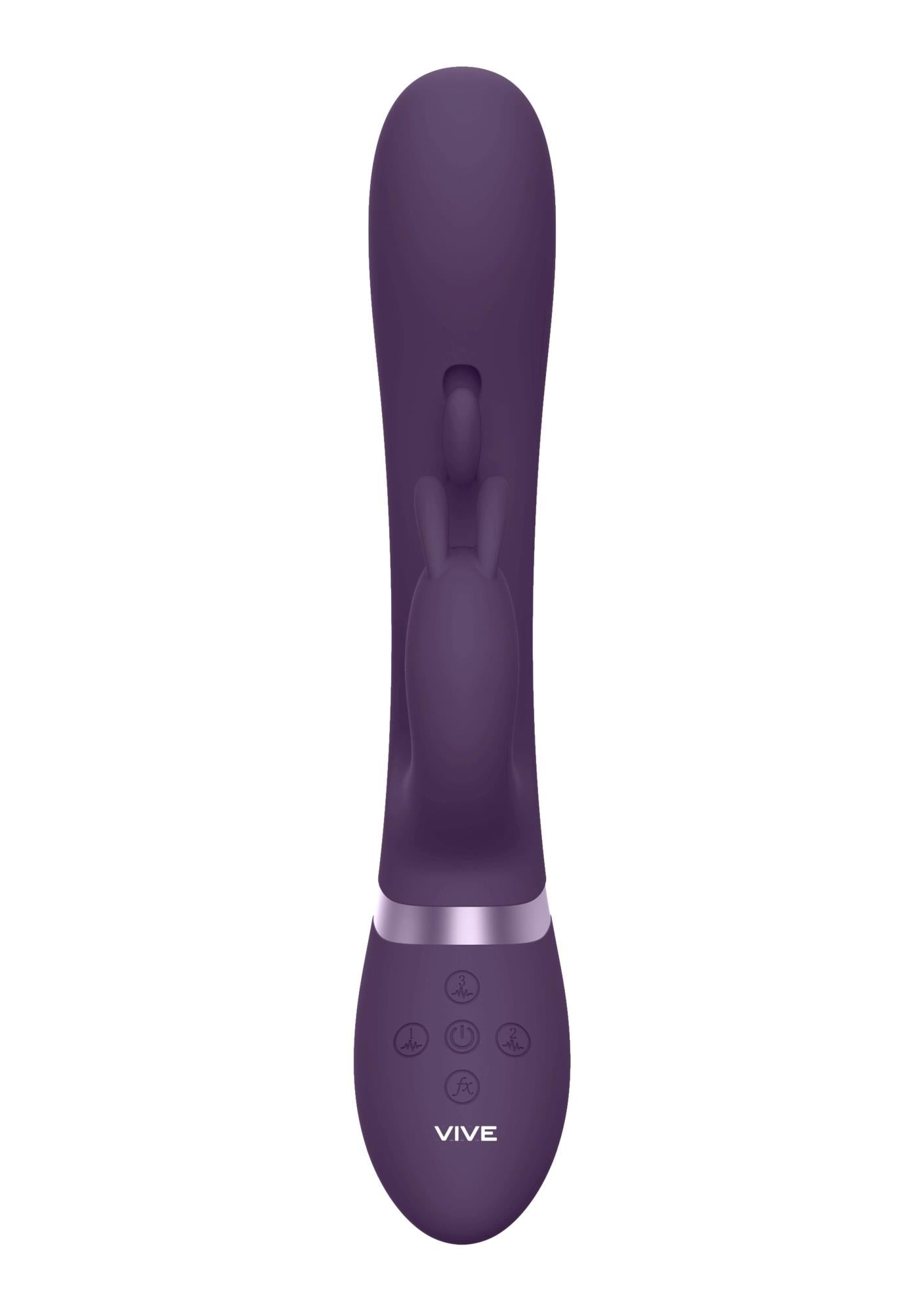 Vibrator Vive Tama Bunny, silicon violet, 27 cm, USB