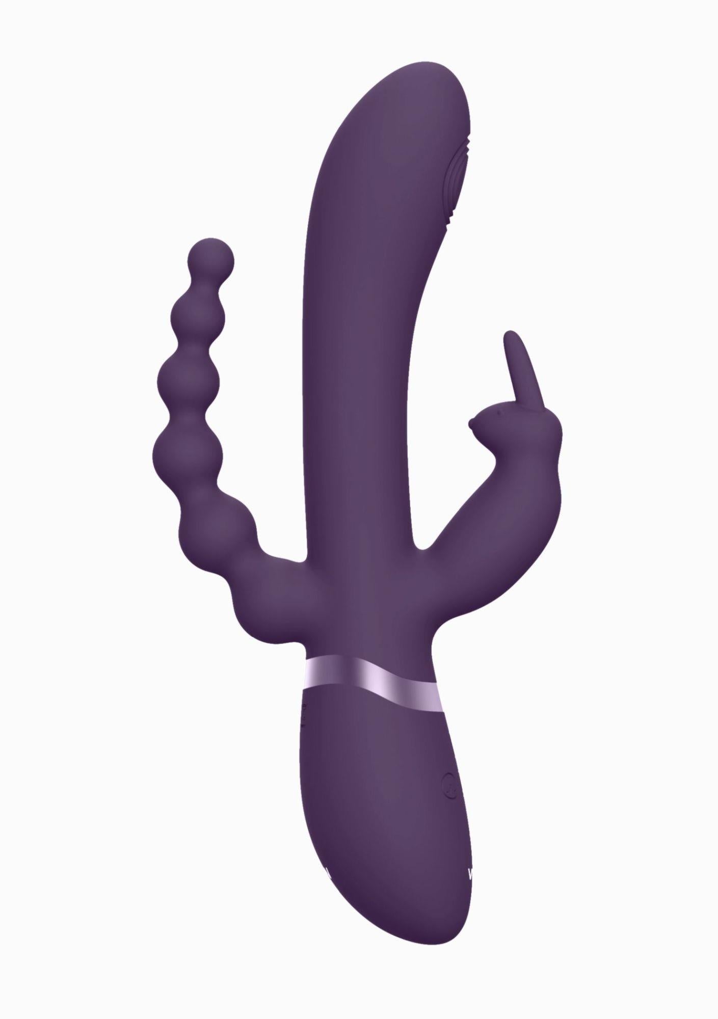 Vibrator Vive Rini Bunny, silicon violet, USB, 22 cm