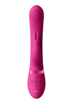 Vibrator Vive May Pulse Wave Bunny roz cu USB