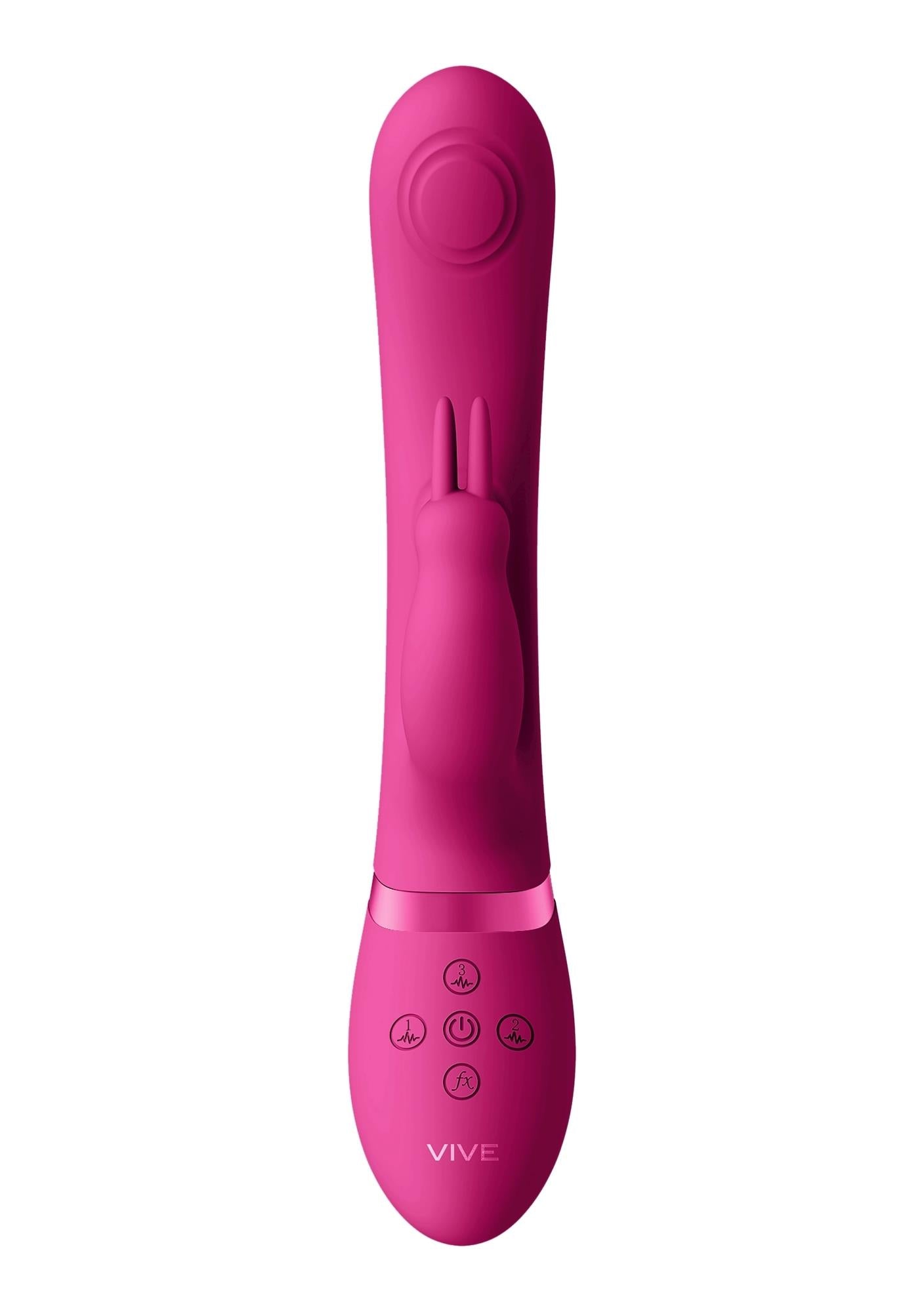 Vibrator Vive May Pulse Wave Bunny roz cu USB