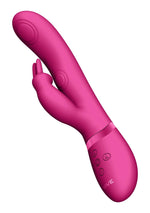 Vibrator Vive May Pulse Wave Bunny roz cu USB