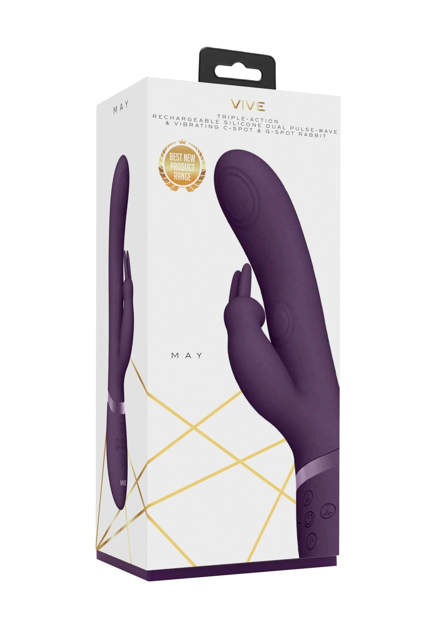 Vibrator Vive May Pulse Wave Bunny USB violet