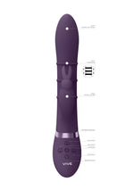 Vibrator Vive Sora Bunny cu inele mobile