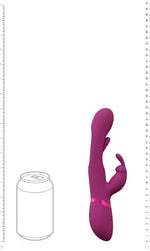 Vibrator Mika Bunny cu punct G fluturând, Vive roz, USB