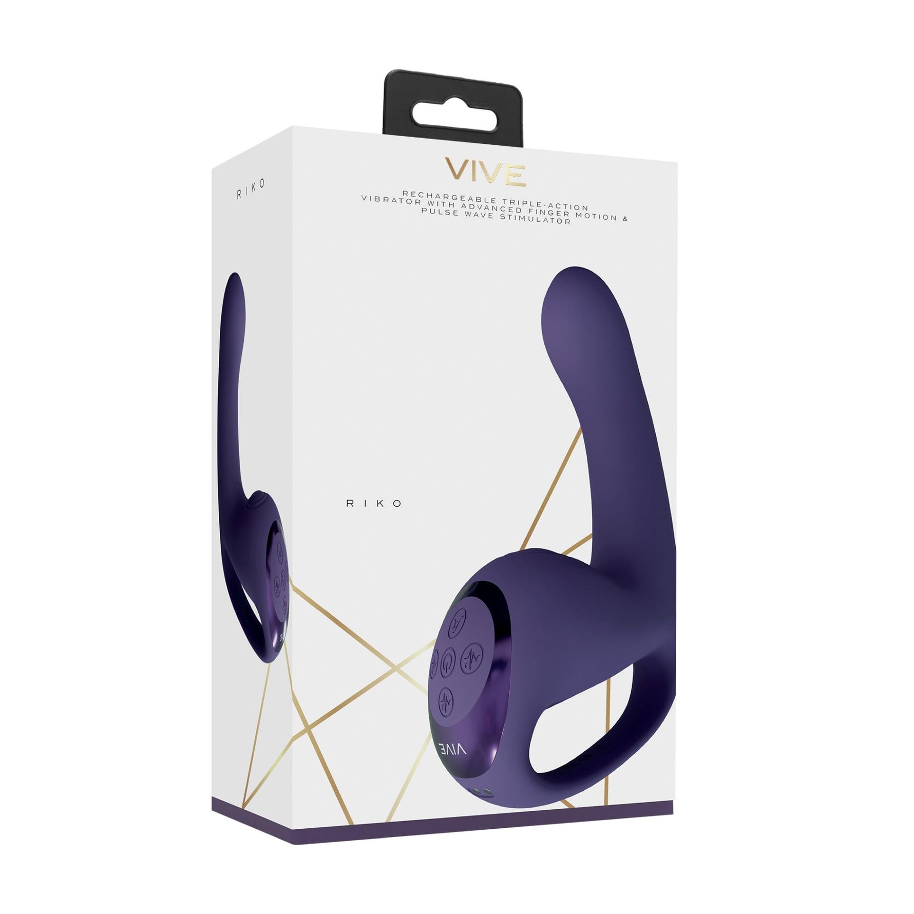 Vibrator pentru punctul G Vive Riko, silicon violet, USB