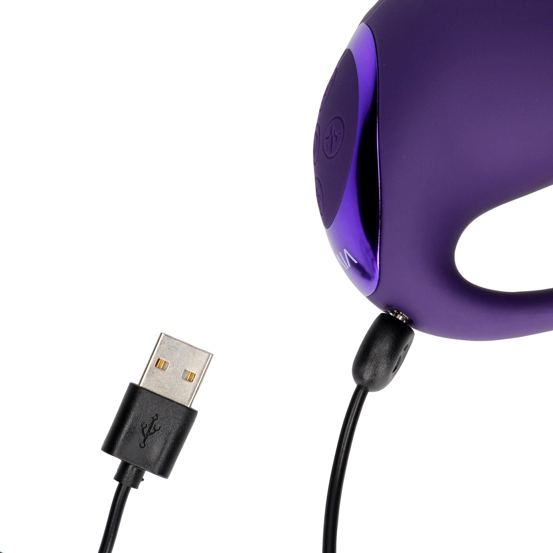 Vibrator pentru punctul G Vive Riko, silicon violet, USB