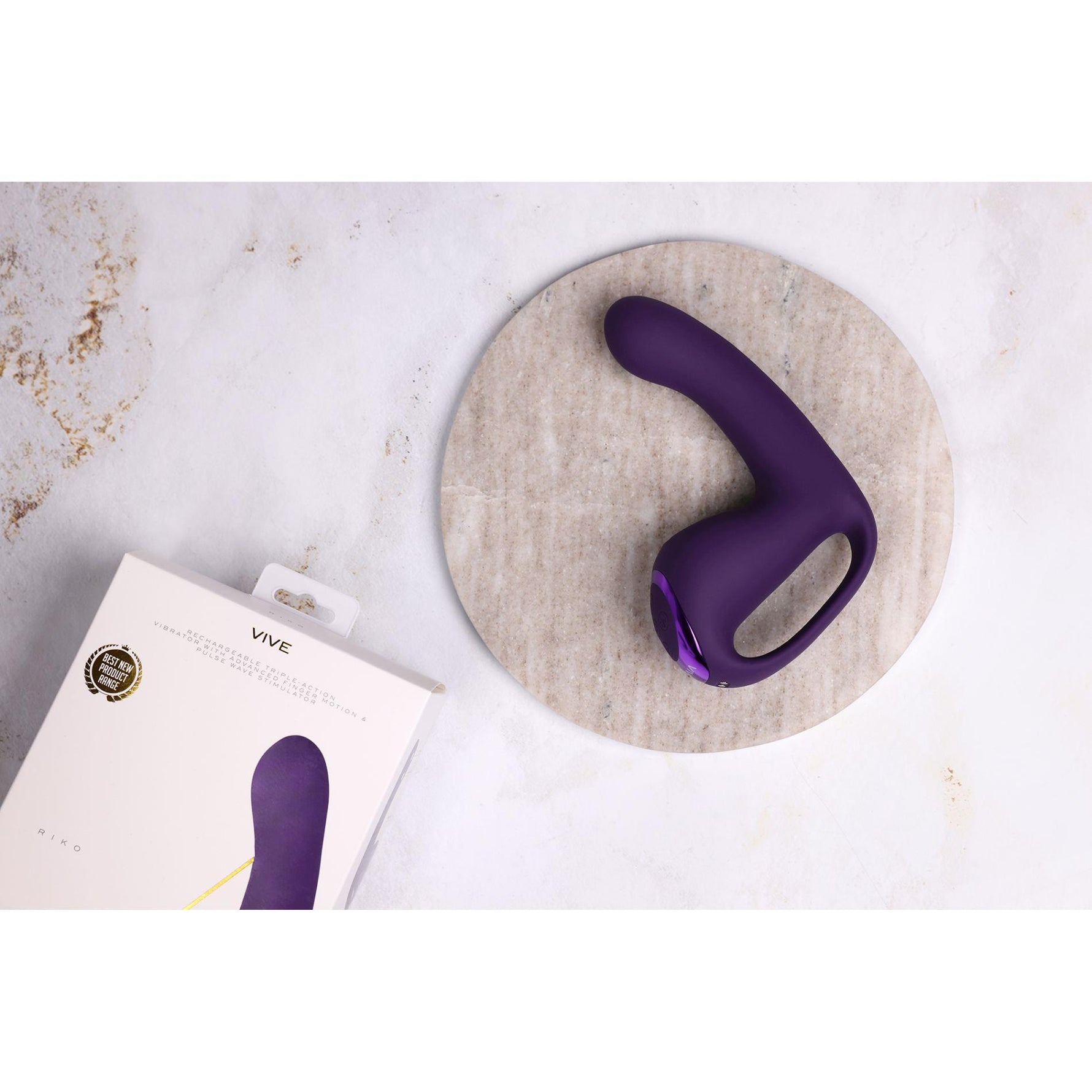 Vibrator pentru punctul G Vive Riko, silicon violet, USB
