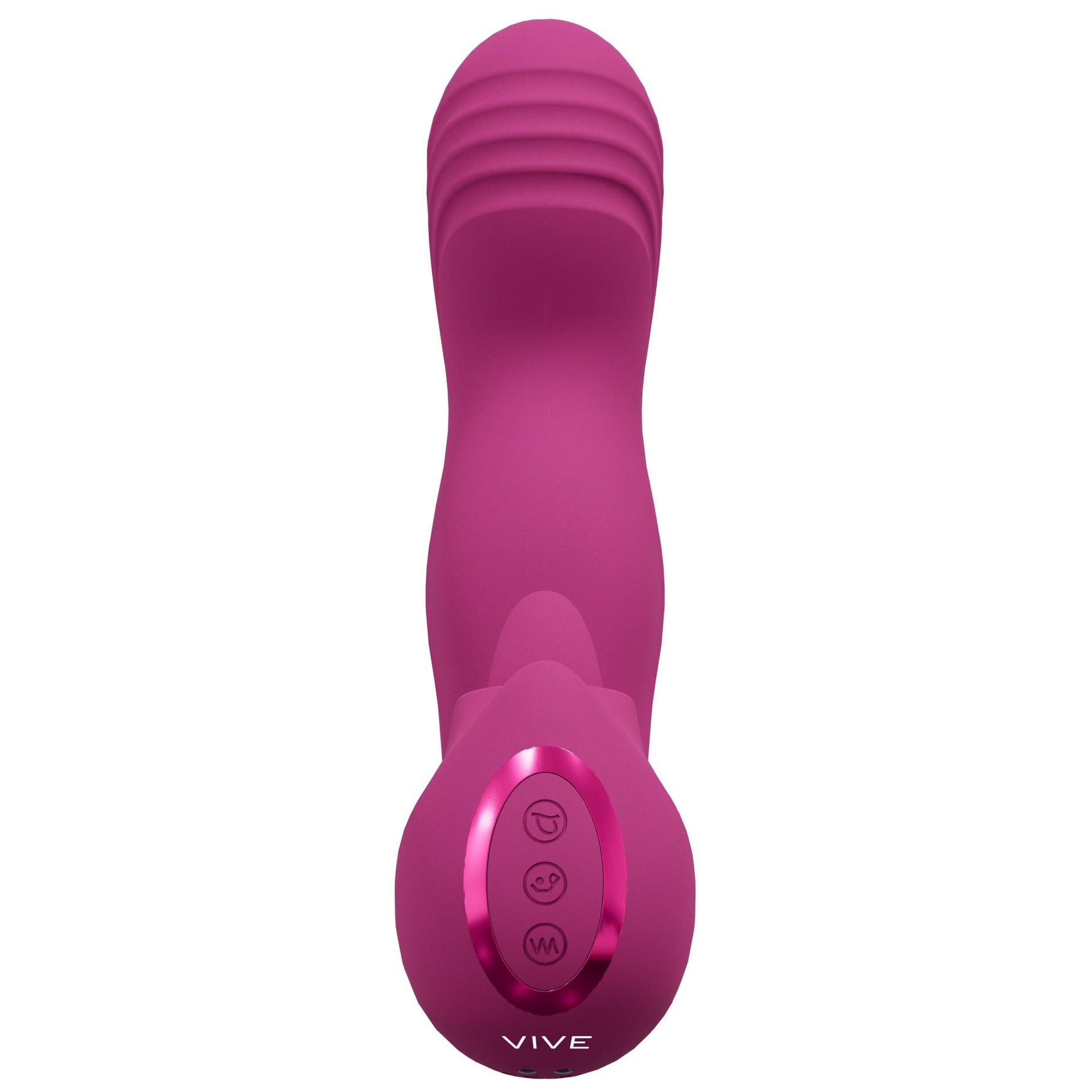 Vibrator pentru punctul G Vive Yumi cu mișcare a degetelor și USB pentru limbă