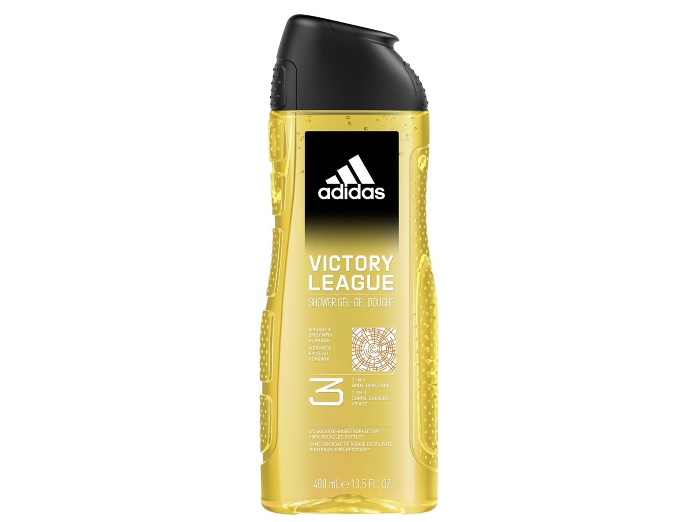 Adidas, Victory League, Gel de duș și șampon 2 în 1, 400 ml