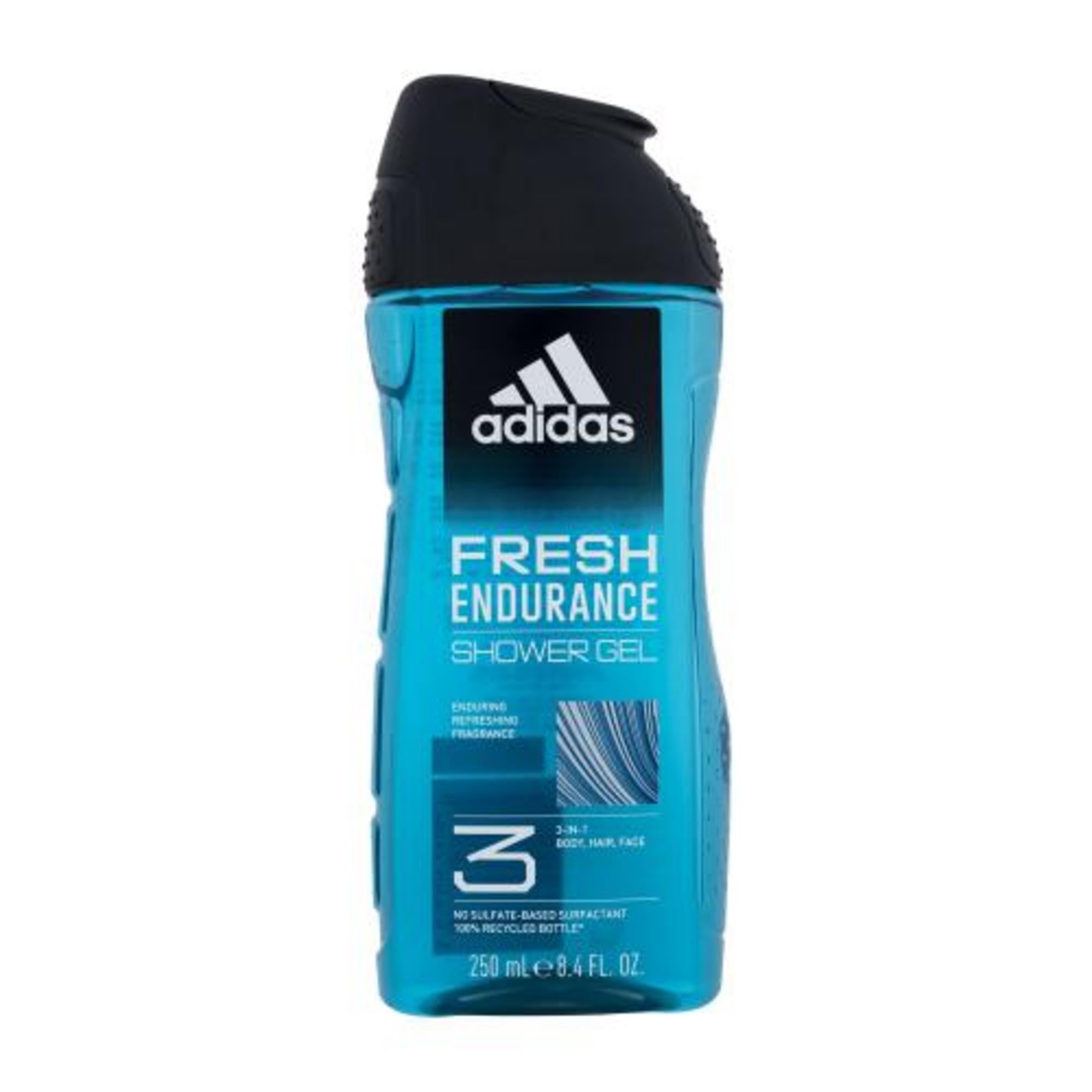Adidas, Fresh Endurance, Curăță, Gel de duș, Pentru corp, față și păr, Toate tipurile de piele, 250 ml
